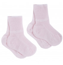 Set 2 calzini Chicco primi giorni in lana Bianco, Azzurro o Rosa 13855