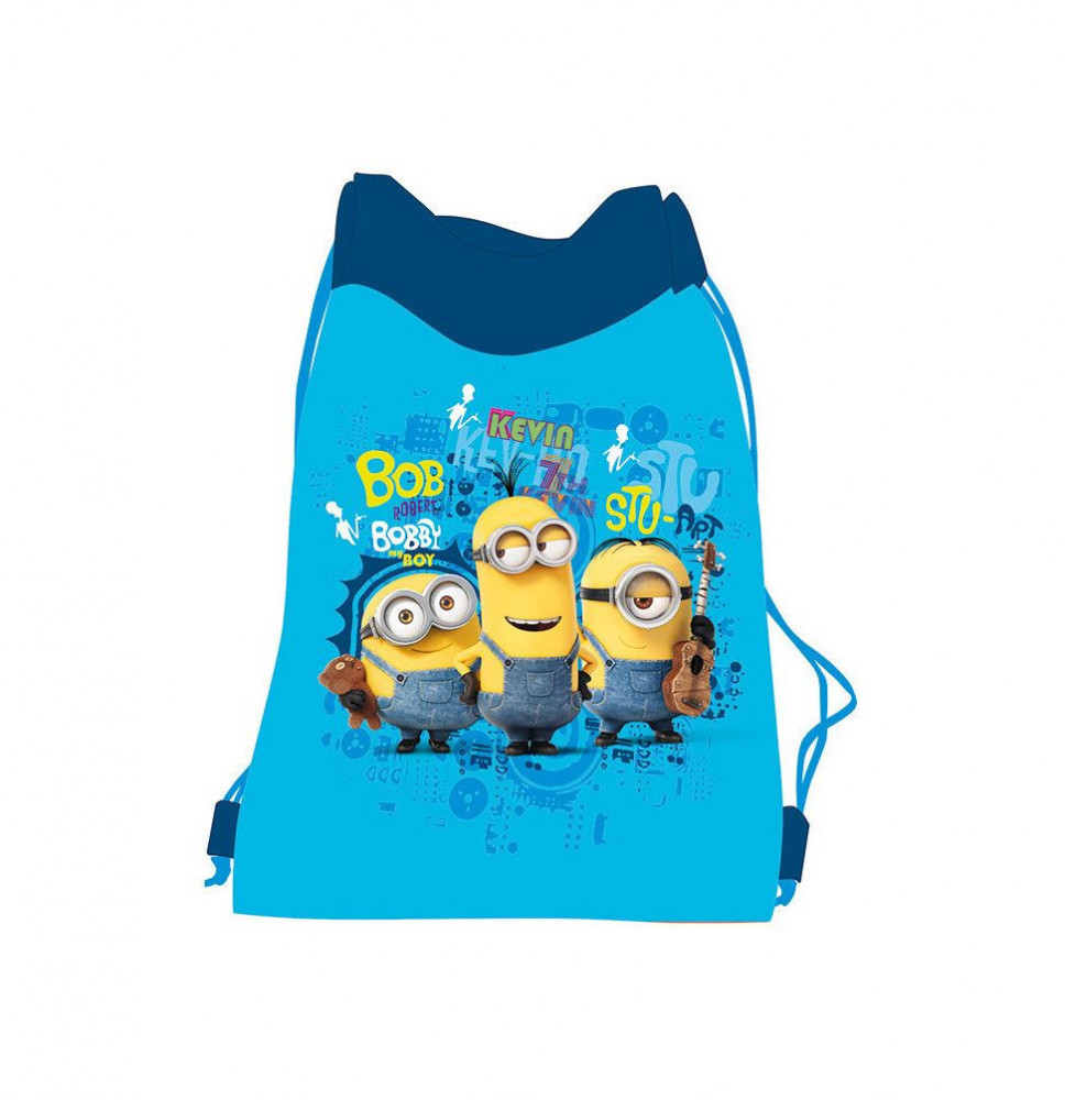 Sacca Minions Unisex Azzurra