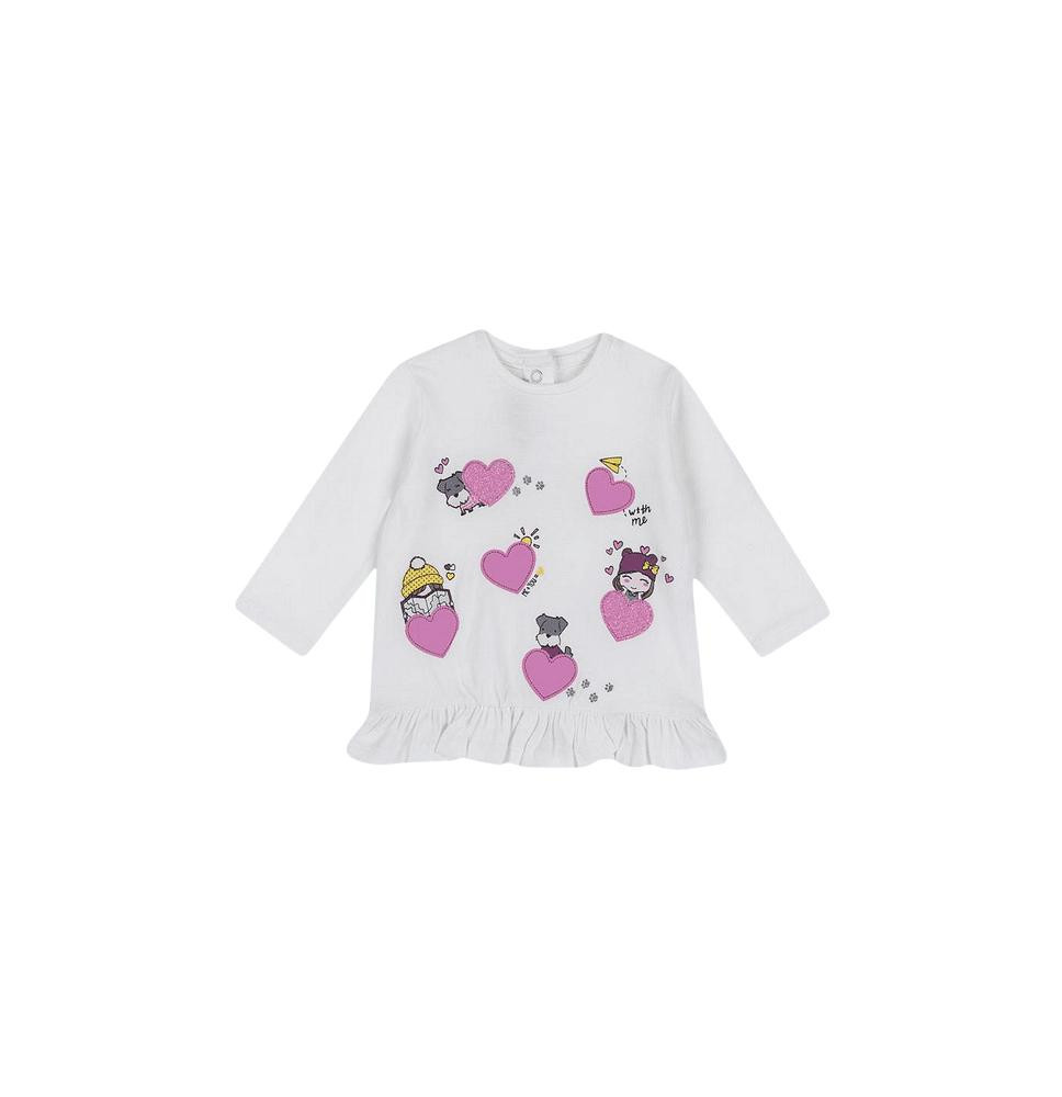 Maglietta Chicco Bimba Bianca 67420