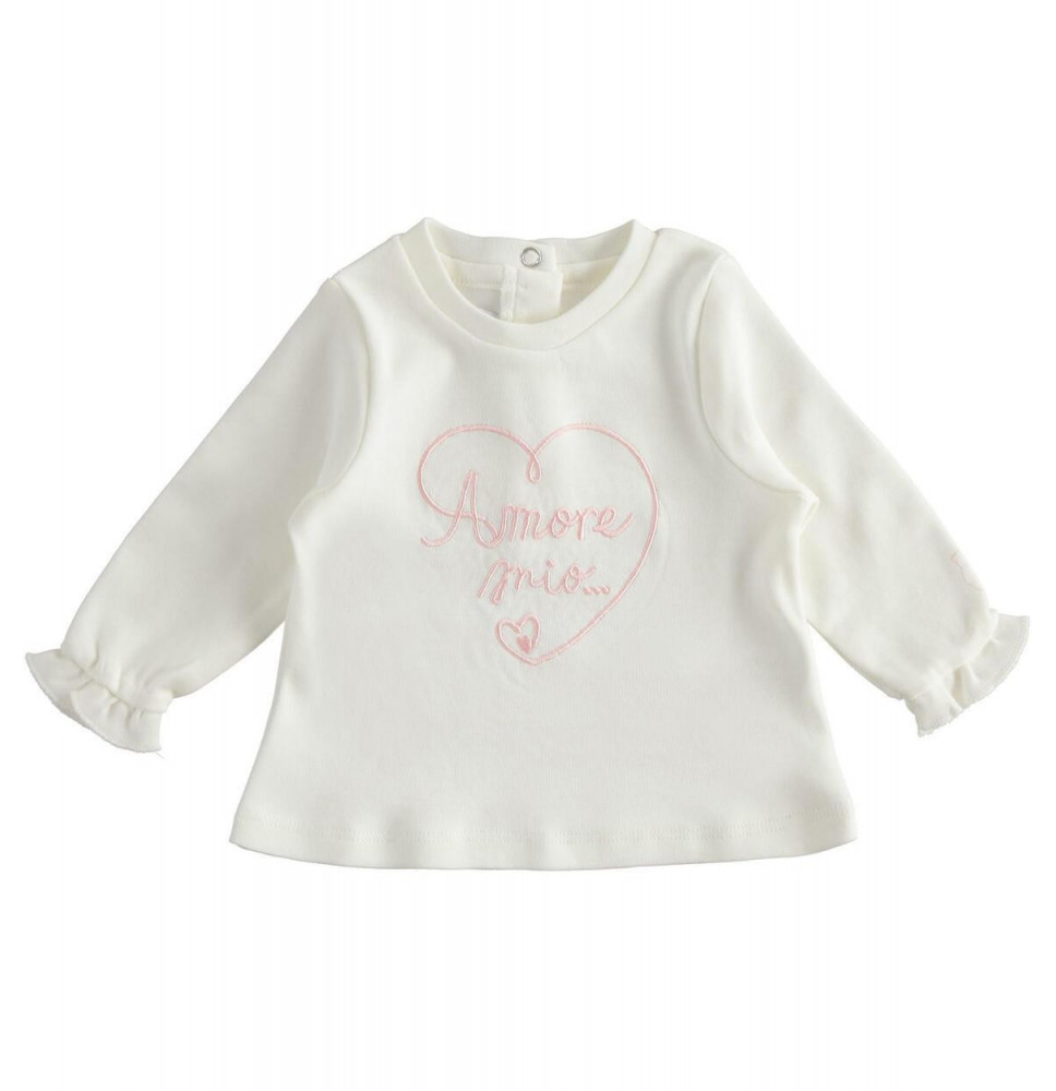 Maglietta Minibanda Bimba Bianca 5775