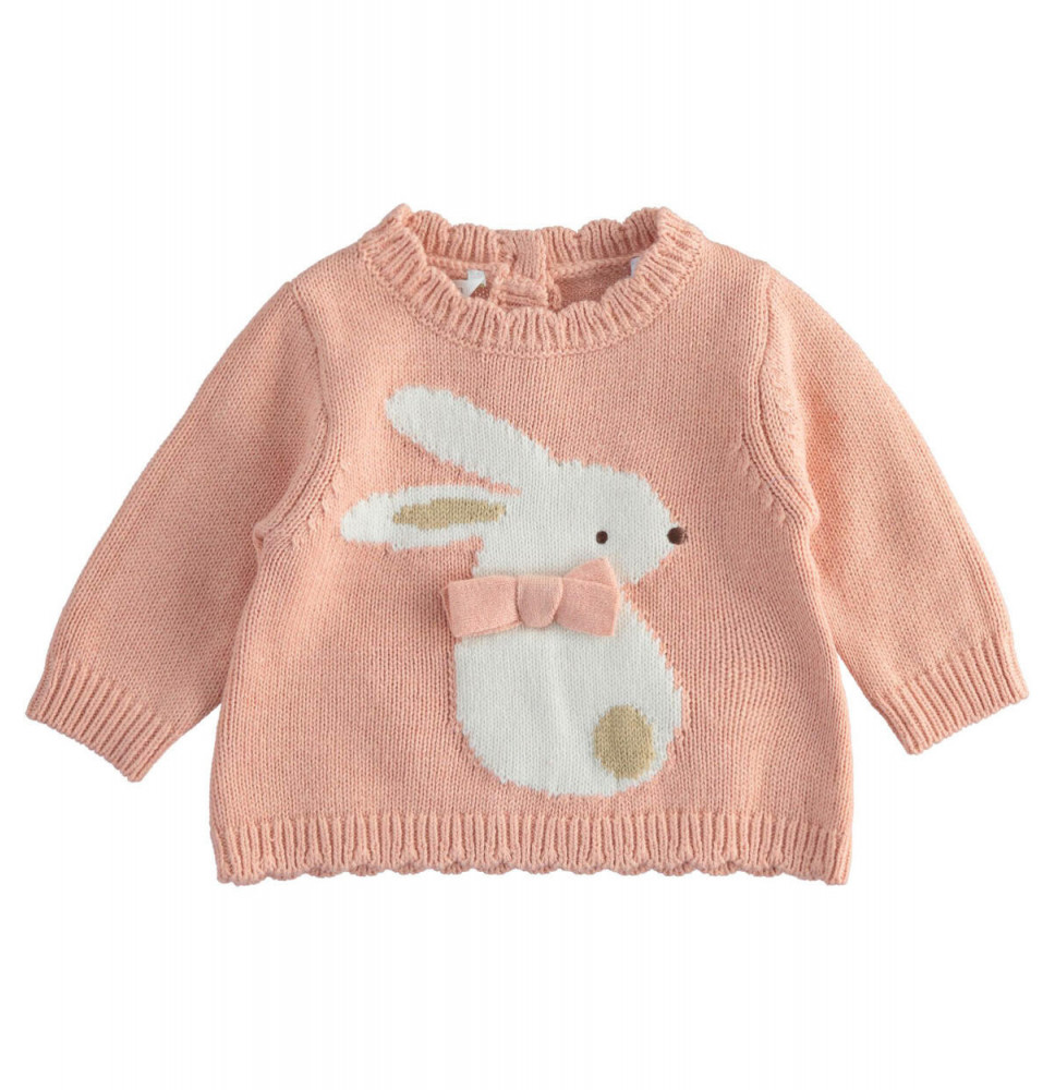 Maglione Minibanda Bimba Rosa 5716