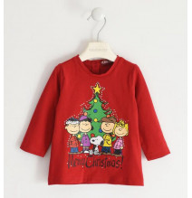 Maglietta Sarabanda PEANUTS Unisex Rossa 5221