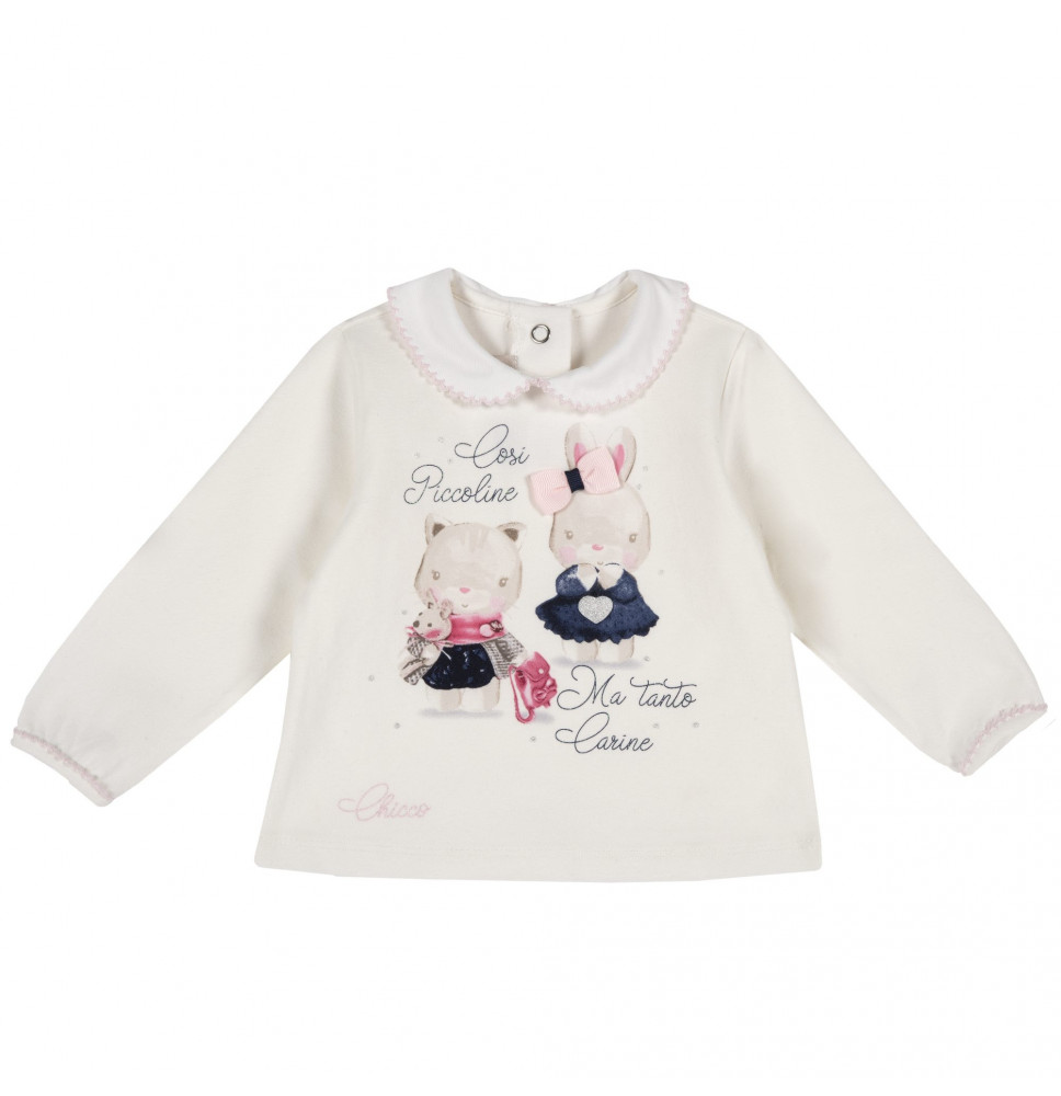 Maglietta Chicco Bimba Bianca 68642