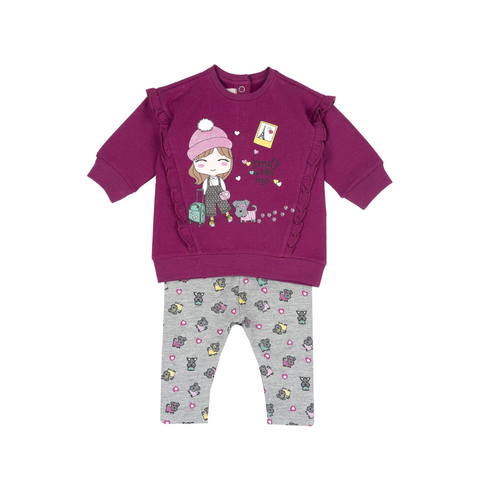 Completo Chicco Bimba Fucsia 07426
