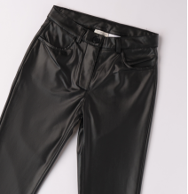 Pantalone Sarabanda Nero ecopelle Ragazza A761