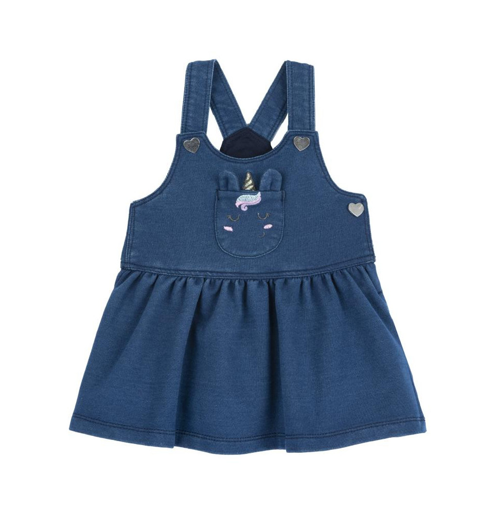 Salopette a Gonna Chicco Bimba effetto Jeans 45502