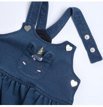 Salopette a Gonna Chicco Bimba effetto Jeans 45502