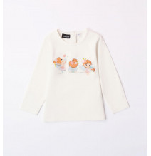 Maglietta Sarabanda Bimba Bianca 7206