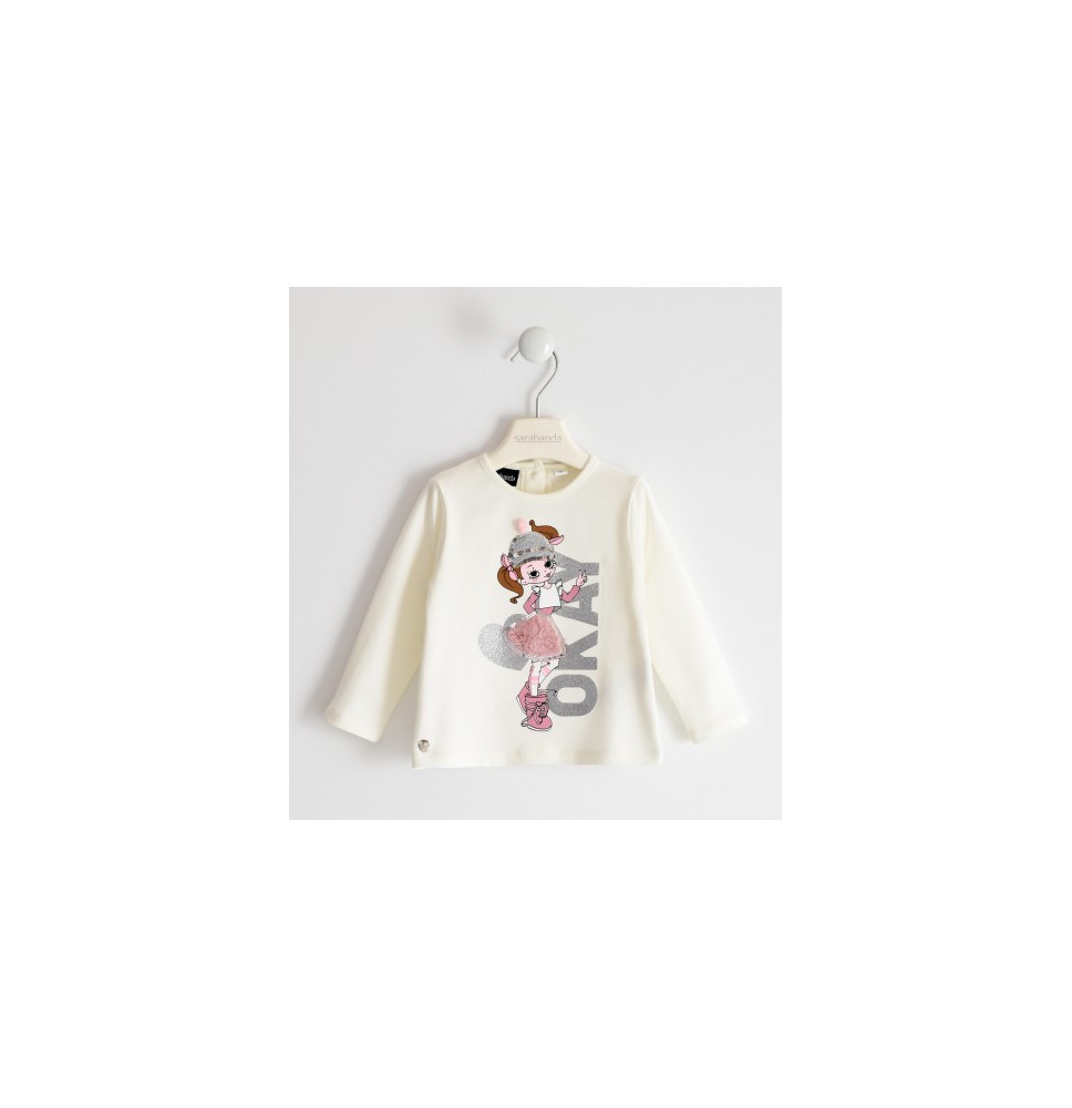 Maglietta Sarabanda Bimba Bianca 3204