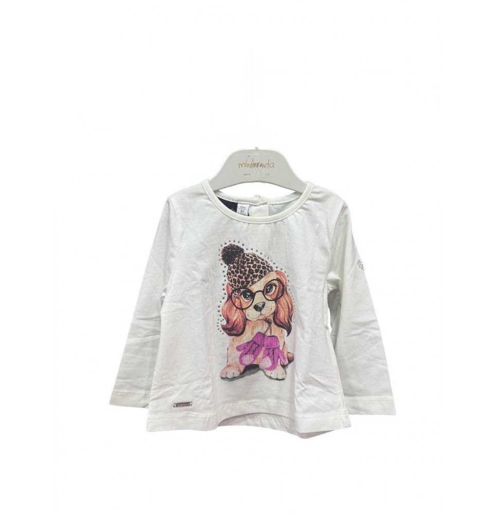 Maglietta Sarabanda Bimba Bianca 3131