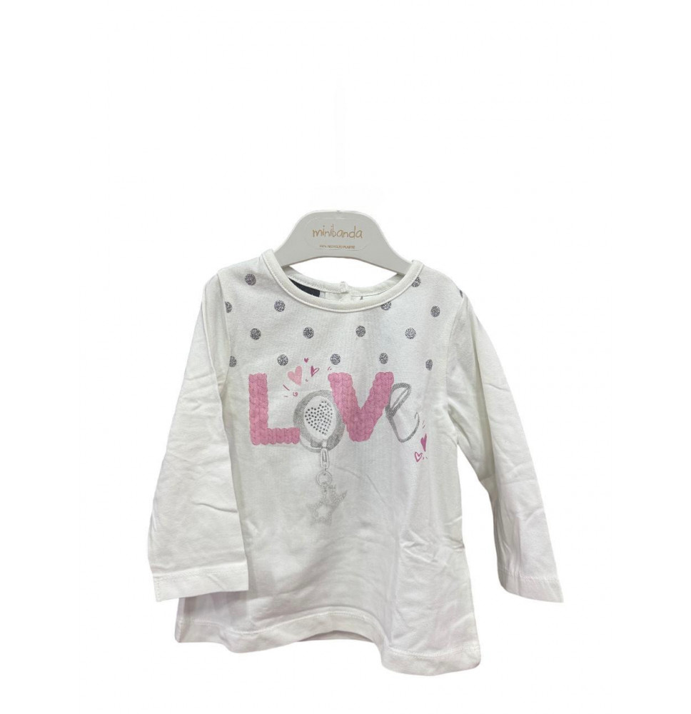 Maglietta Sarabanda Bimba Bianca 1751