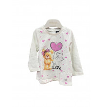 Maglietta Sarabanda Bimba Bianca 3729