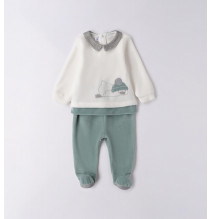 Tutina Minibanda Neonato Panna F639