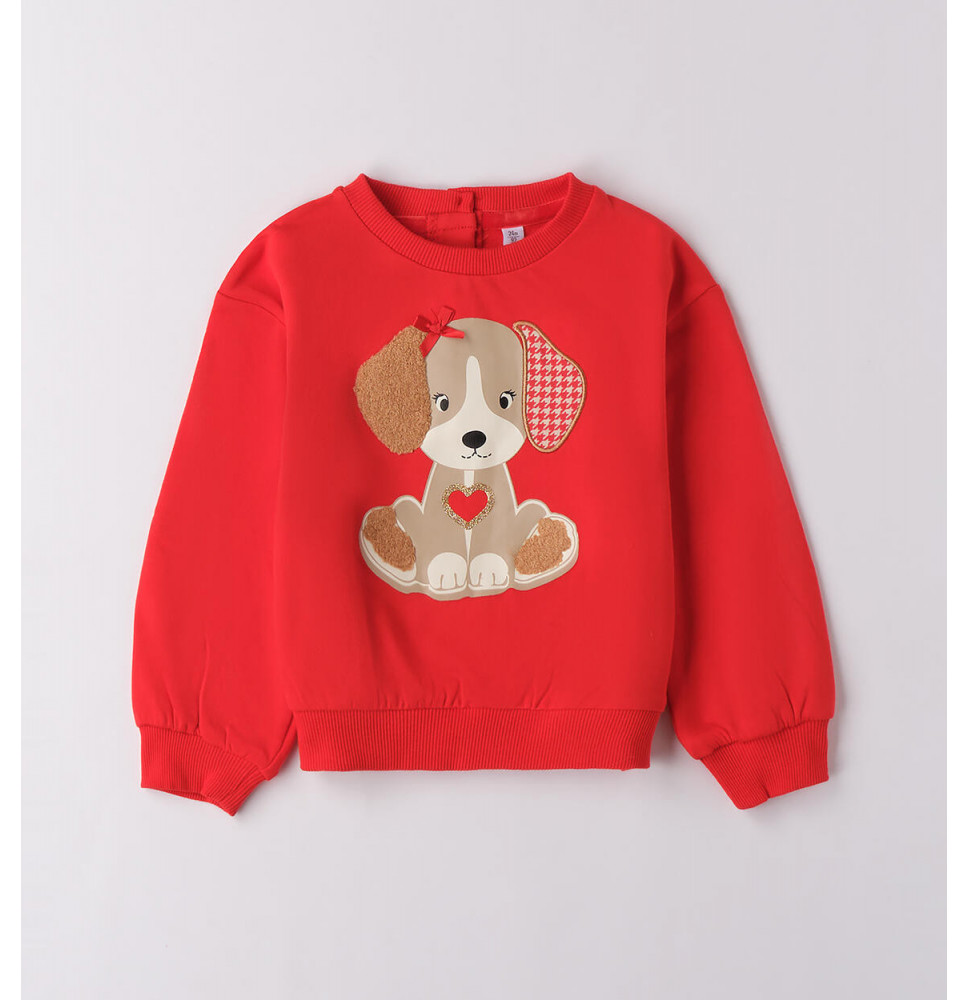 Felpa IDO Bimba Rossa F308