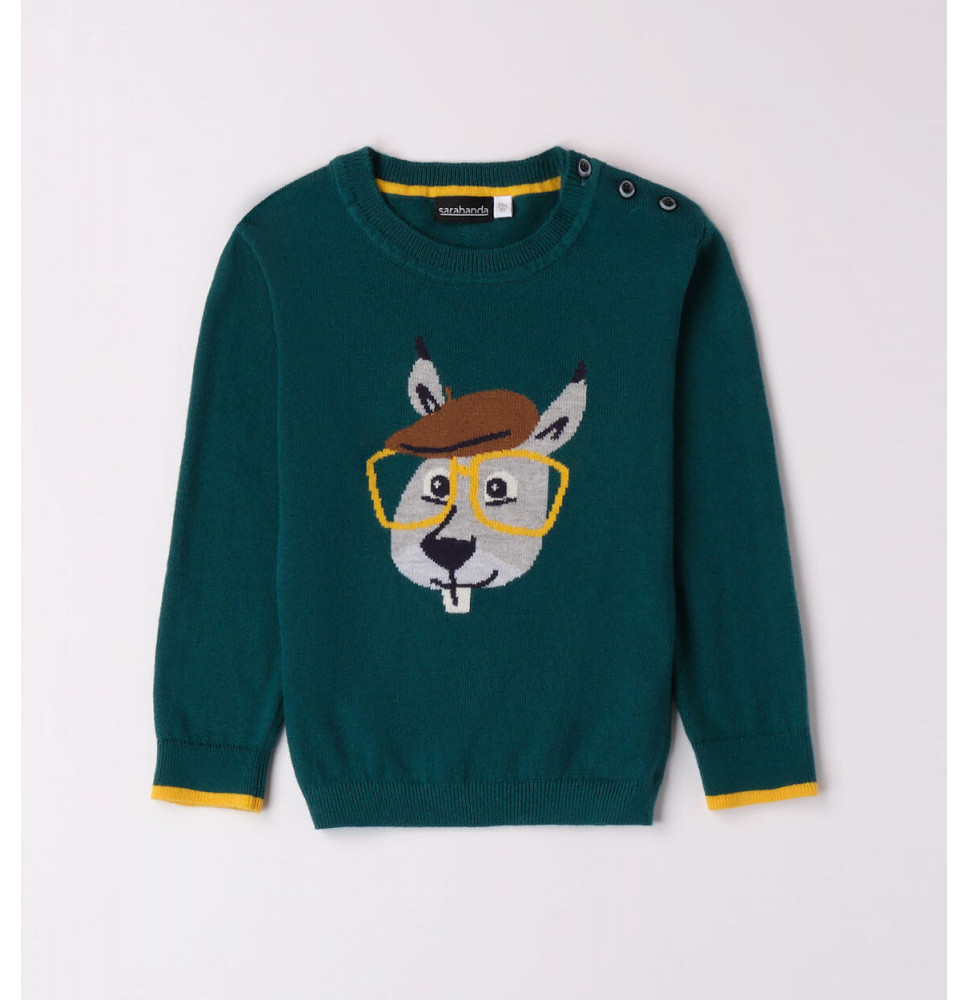 Maglione Sarabanda Bimbo Verde 7113