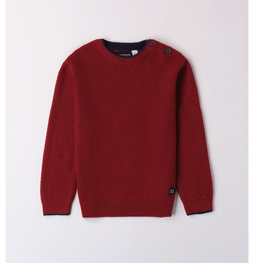 Pullover Sarabanda Beige o Bordeaux  per bambino A022