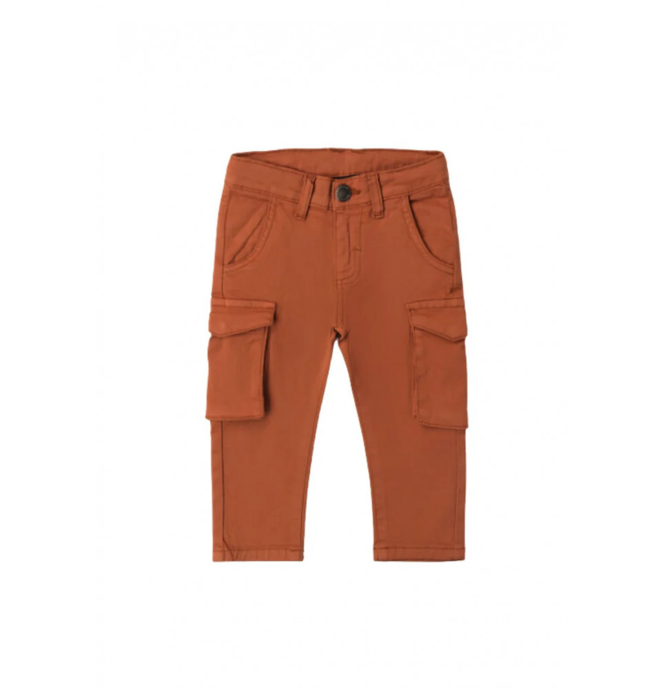 Pantaloni Sarabanda Beige bambino con tasche A166