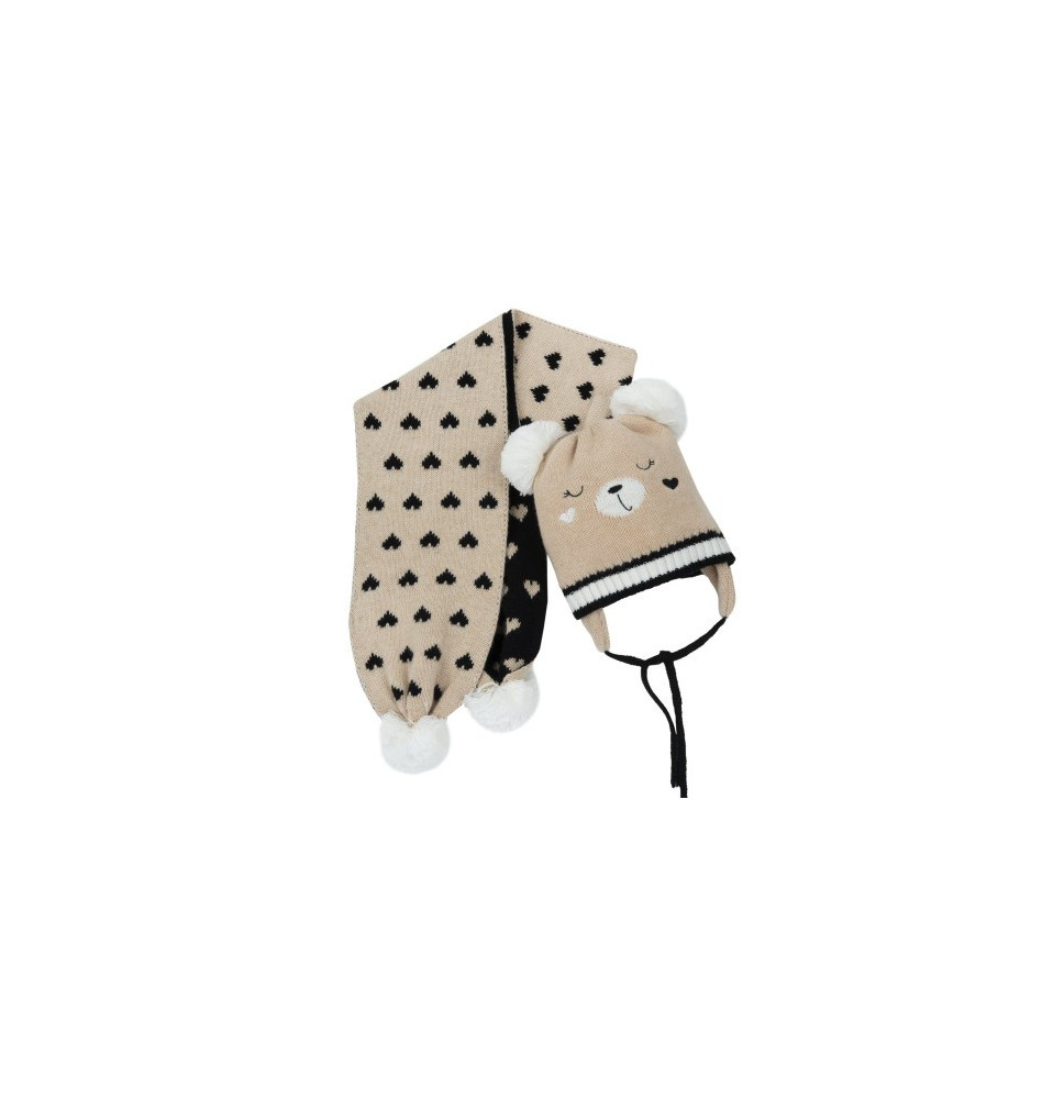 Cappello e Sciarpa Chicco Bimba Beige 00867