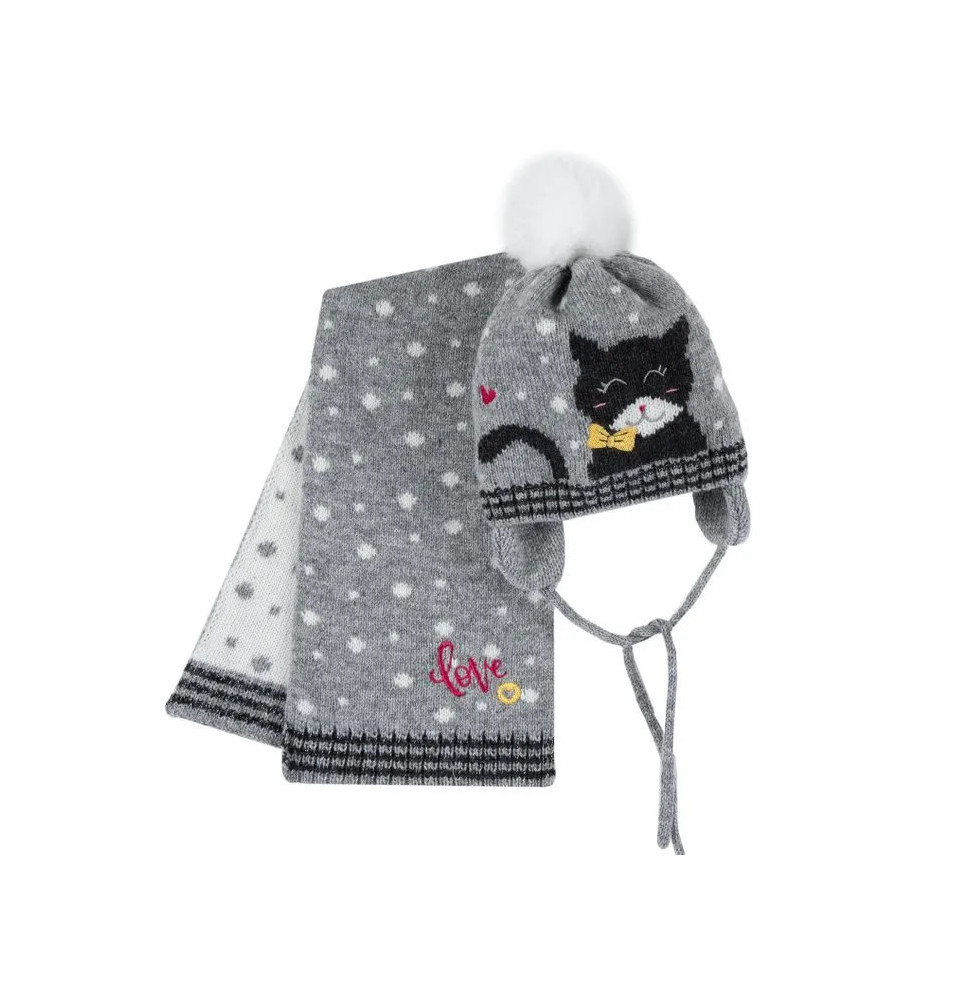 Cappello Sciarpa Chicco Bimba Grigio 04952