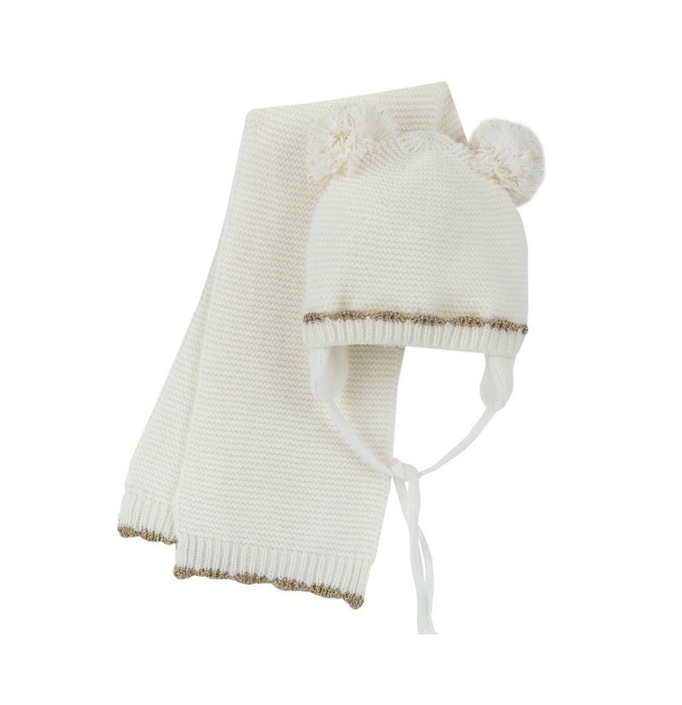 Cappello Sciarpa Bimba Chicco Panna 00877