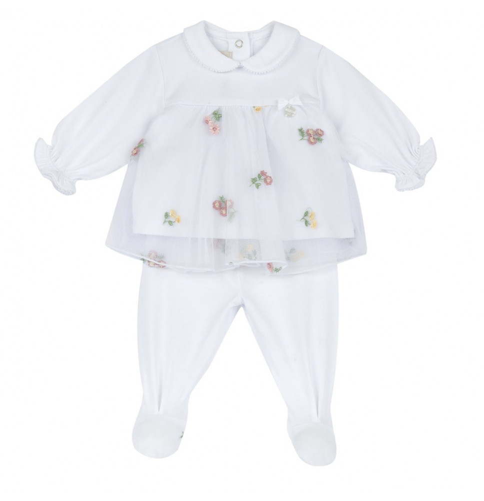 Tutina 2 pezzi Chicco Neonata Bianca 101478