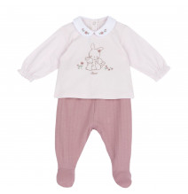 Tutina Chicco 2 pezzi Neonata Rosa 101758