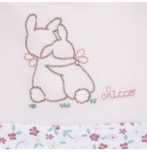 Bavaglino Chicco Neonata Rosa con Ricamo 101769