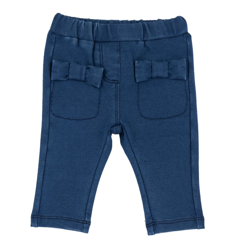Pantaloni Chicco lunghi blu effetto denim 07908