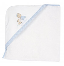 Accappatoio Chicco Bianco e Azzurro Neonato 102043