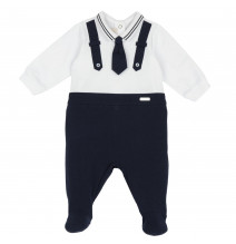 Tutina Chicco Neonato Bianca e Blu 102025