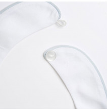 Bavaglino Chicco Neonato Bianco e Azzurro 102042