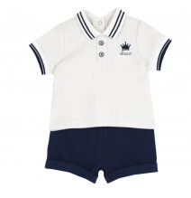 Completo Chicco Neonato Bianco e Blu 102032