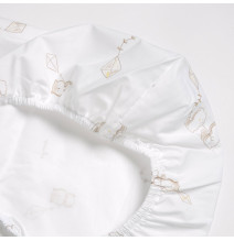 Set lenzuola Carrozzina Chicco Unisex Bianco 101611