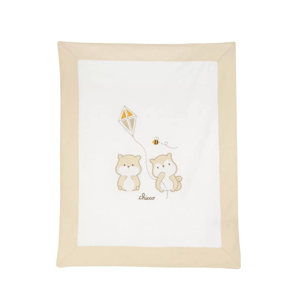 Coperta Chicco Carrozzina Unisex bianca e beige 101609