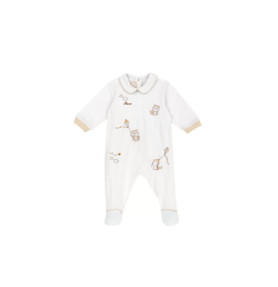 Tutina Chicco Unisex Bianca e Beige 101595