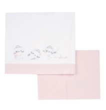 Set Chicco lenzuola Rosa neonata 07621