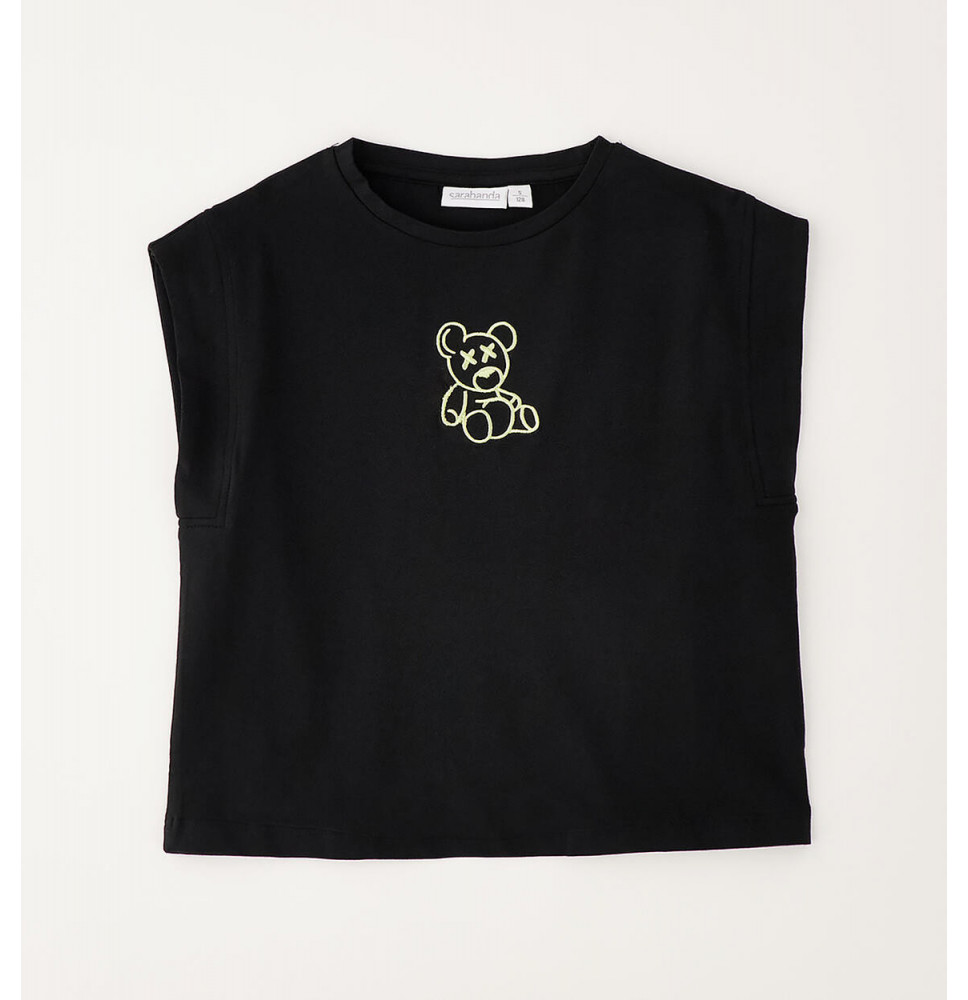 T-Shirt Sarabanda Ragazza Nera G405