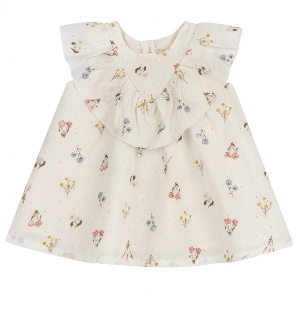 Vestito Chicco Bimba Panna 101175