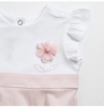 Vestito Chicco Bimba Bianco e Rosa 101843