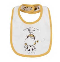 Bavaglia Chicco Bianco in interlock  neonato 32966
