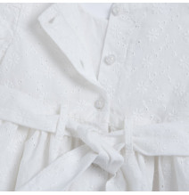 Vestito Chicco Sangallo Bimba Bianco 101695
