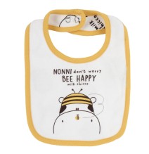 Bavaglia Chicco Bianco in interlock  neonato 32966