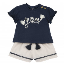 Completo Chicco Bimba Blu e Beige 101194