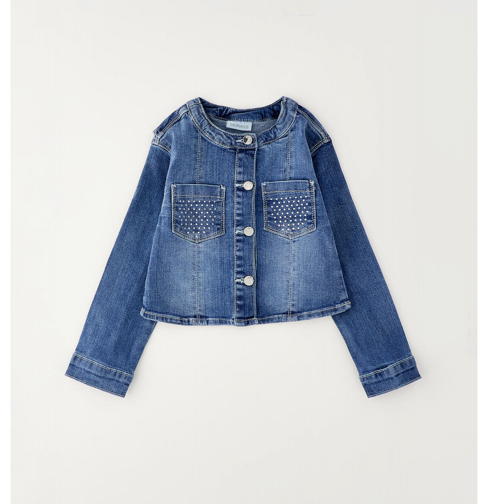 Giacca Di Jeans Sarabanda Bimba G260