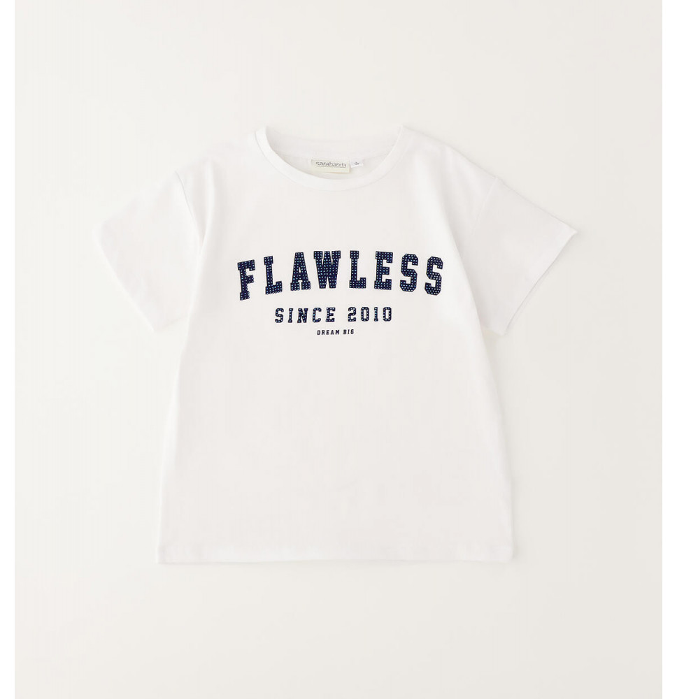 Maglietta Sarabanda Ragazza Bianca G531