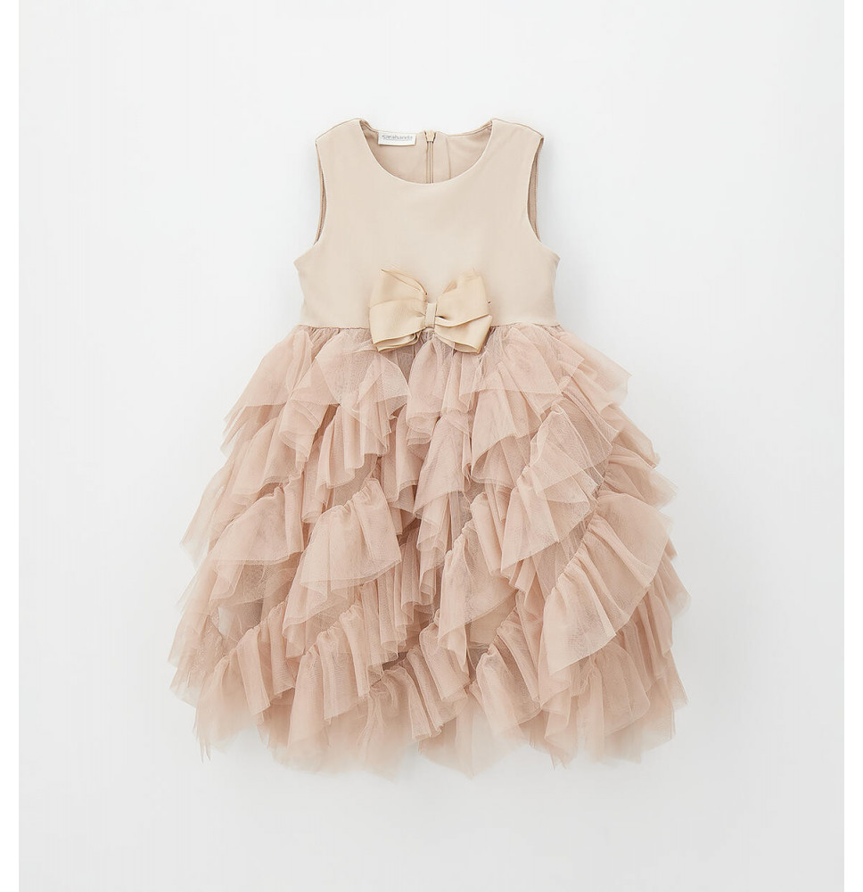 Vestito Cerimonia Sarabanda Bimba Beige G246