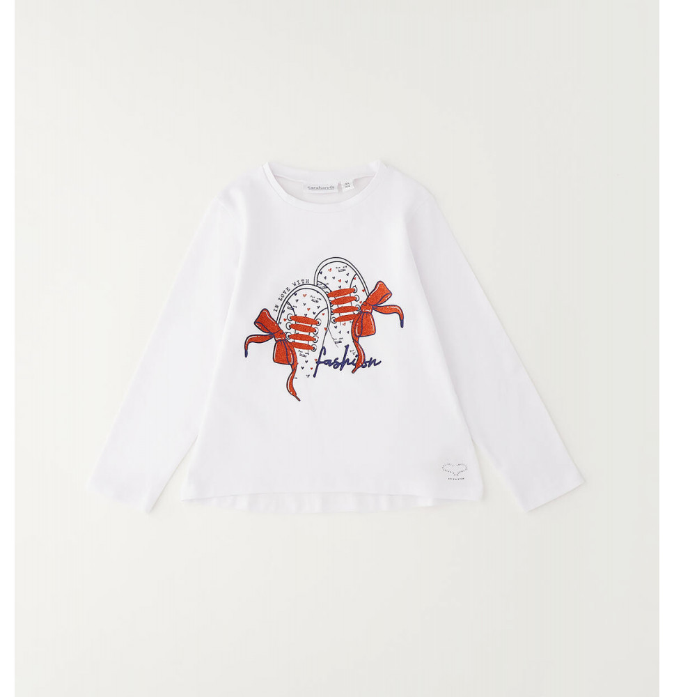 Maglietta Sarabanda Bimba Bianca G306