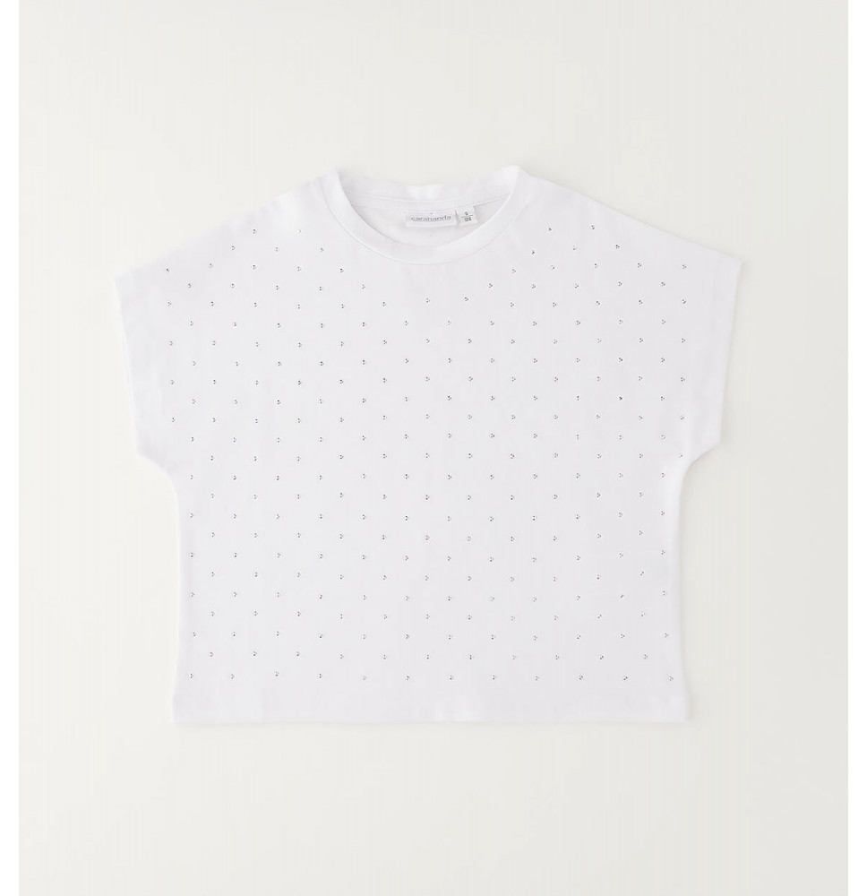 Maglietta Sarabanda Ragazza Bianca G544