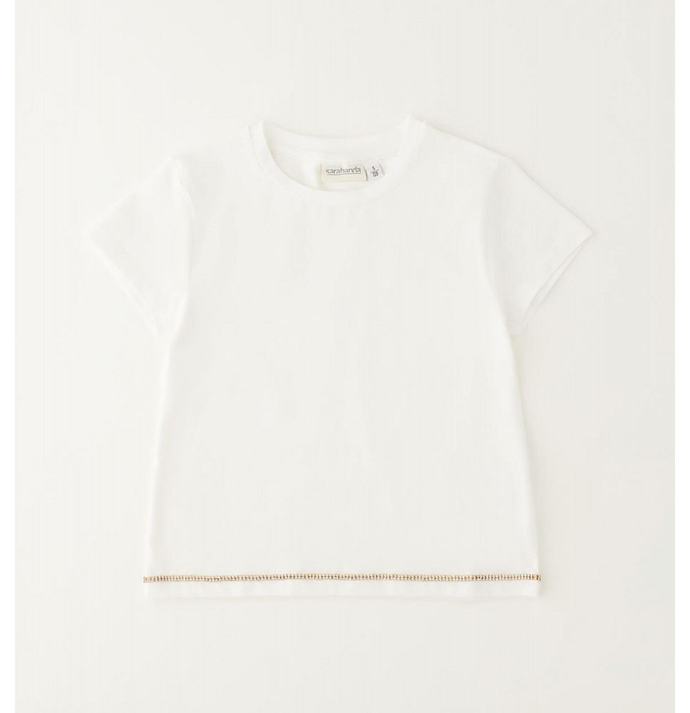 Maglietta Sarabanda Ragazza Bianca G543