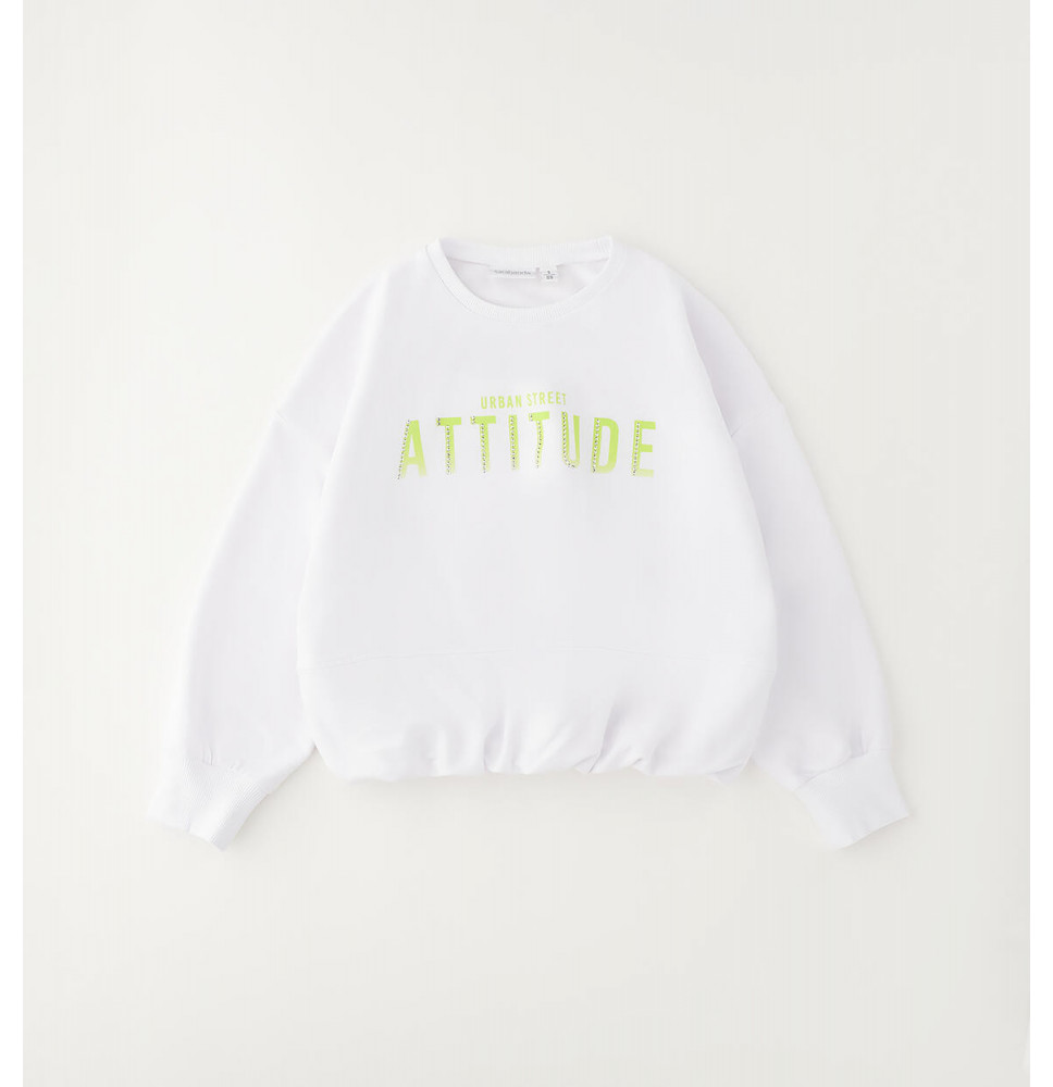 Felpa Sarabanda Ragazza Bianca G534